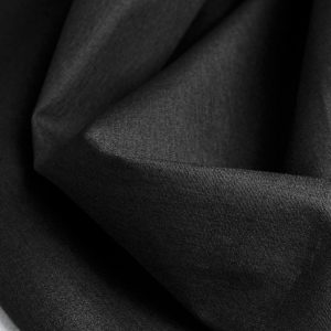 Lightweight Silky Cotton Poplin - Black