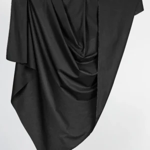 Core Collection Lightweight Silky Cotton Poplin - Black - Swatch