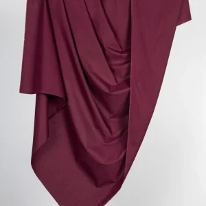 Core Collection Lightweight Silky Cotton Poplin - Merlot - Swatch