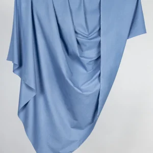 Core Collection Lightweight Silky Cotton Poplin - Slate Blue - Swatch