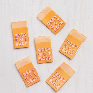 Core Fabrics Sewing Labels: 6 pack - Baby Got Back