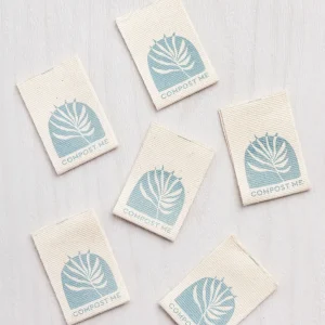 Core Fabrics Sewing Labels: 6 pack - Compost Me
