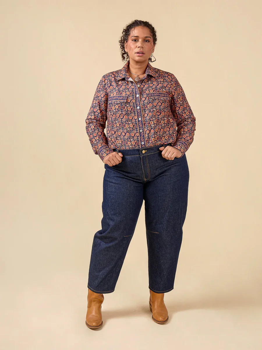 Cornelius Western Shirt Kit | Spring Floral Print BCI Cotton Poplin – Image 3