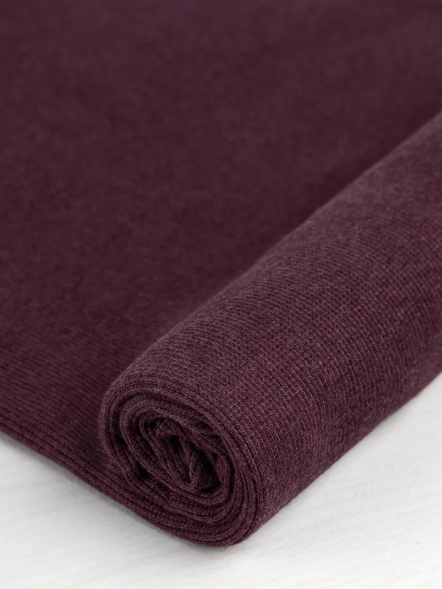 Bamboo/Cotton 2x2 Baby Rib - Mulberry