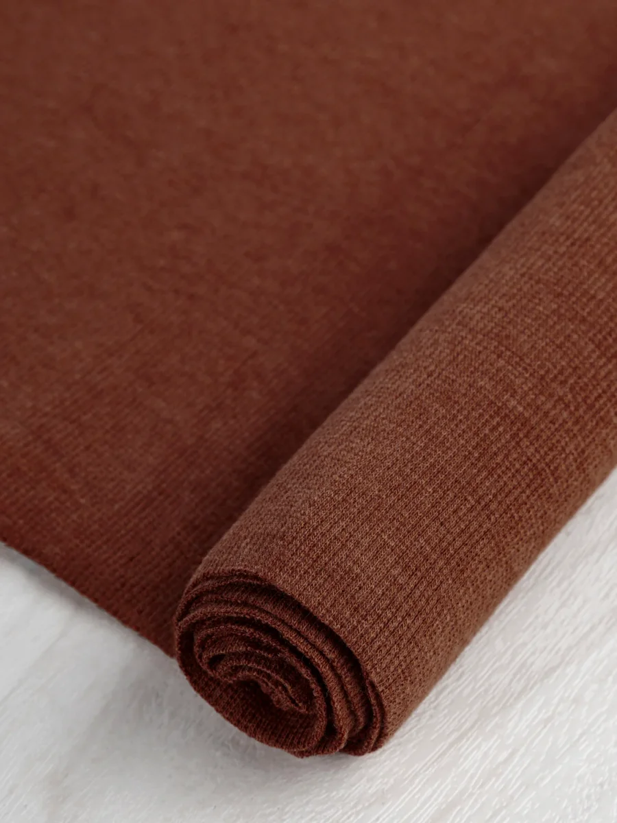 Bamboo/Cotton 2x2 Baby Rib - Sienna – Image 2