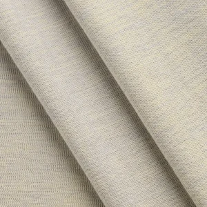 Cotton Blend Jersey Deadstock - Heather Grey + Pale Yellow