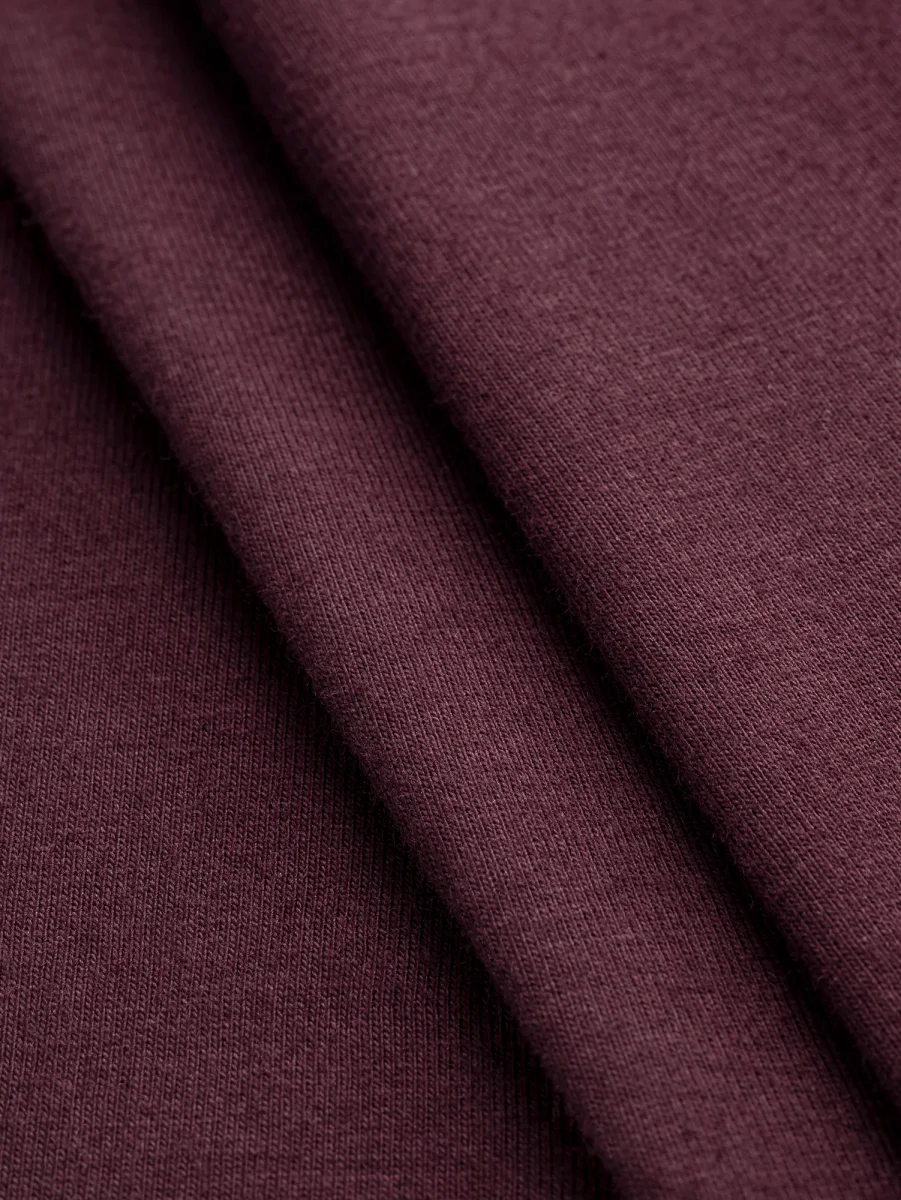 Cotton Modal Stretch Knit Deadstock - Bordeaux – Image 2