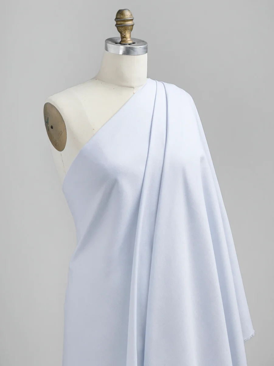 Cotton Oxford Shirting - Blue Haze - Swatch – Image 2