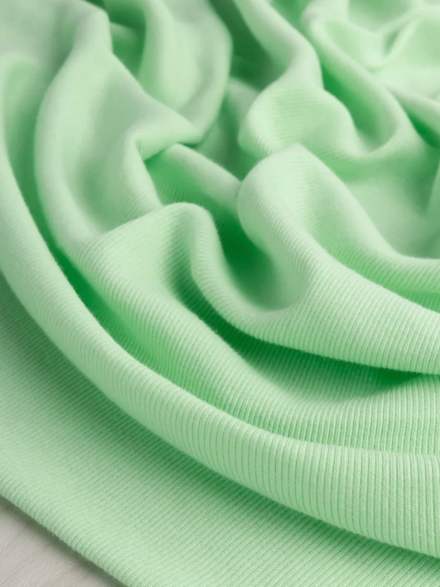 Cotton Rib Knit Deadstock - Celery – Image 2