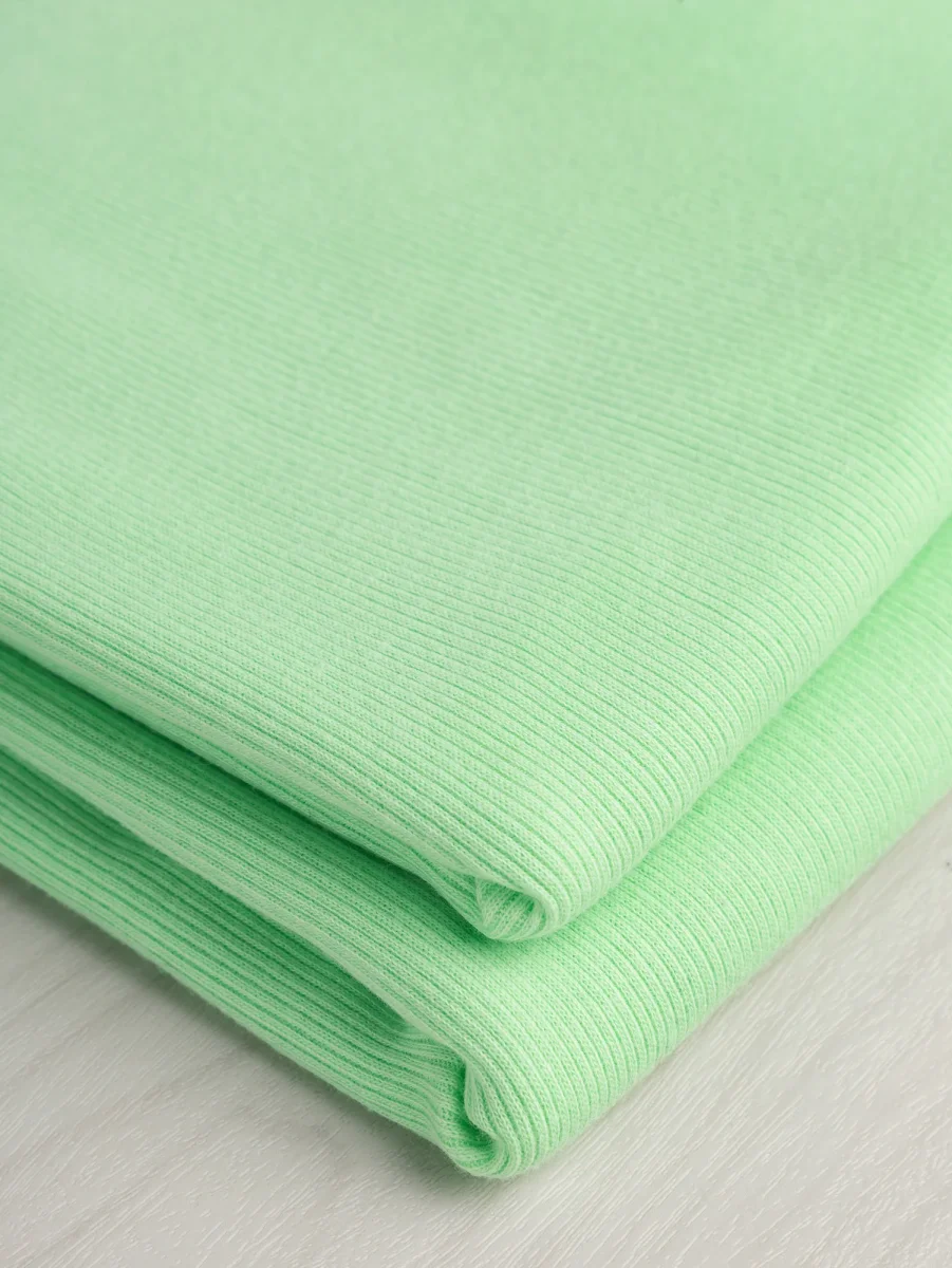 Cotton Rib Knit Deadstock - Celery – Image 3