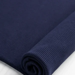 Custom Organic Cotton 2x1 Rib Knit - Indigo