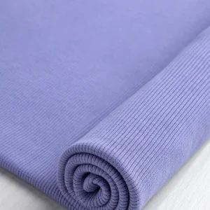 Custom Organic Cotton 2x1 Rib Knit - Lilac