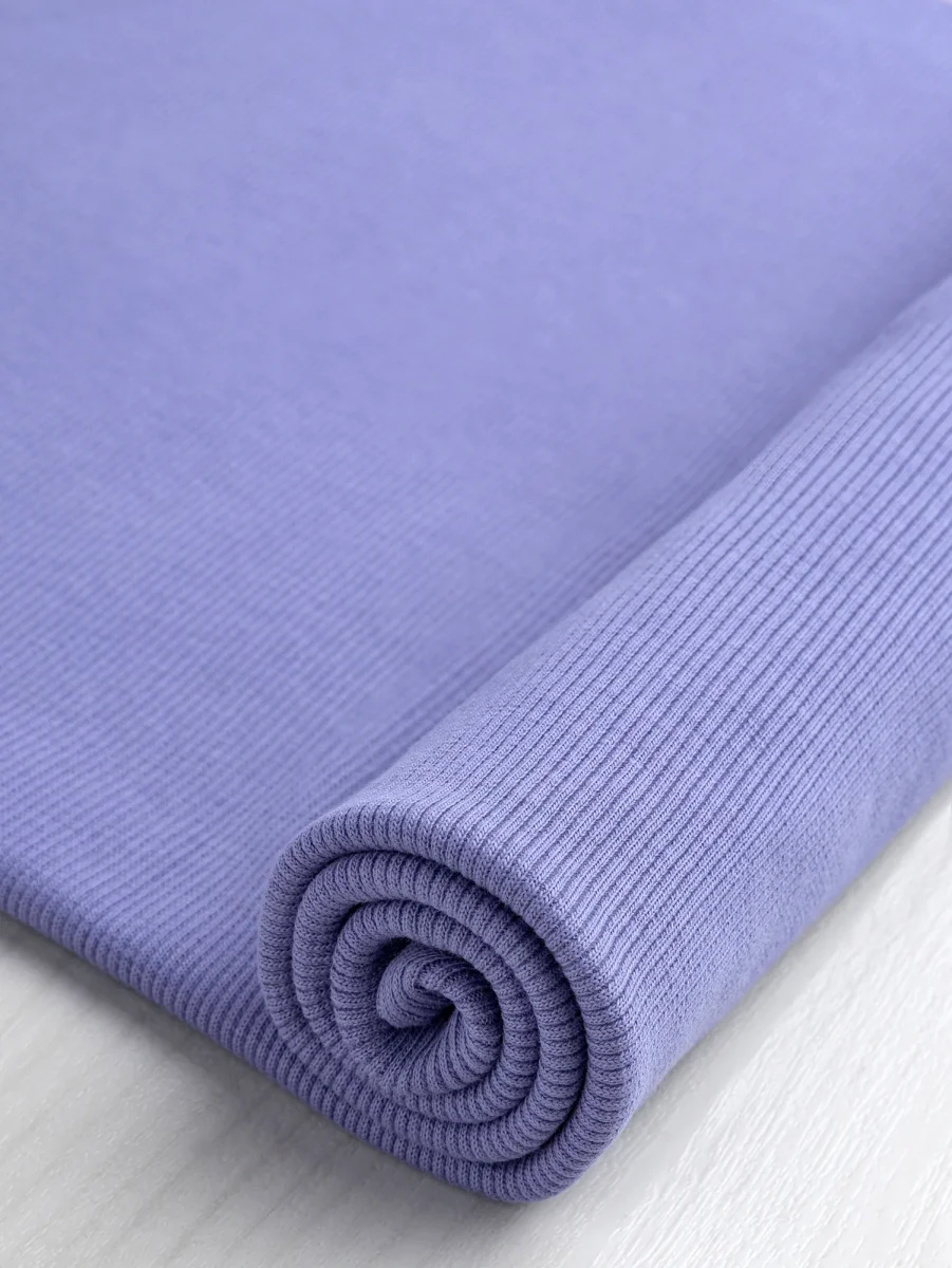 Custom Organic Cotton 2x1 Rib Knit - Lilac – Image 2