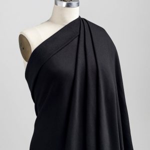 Custom Organic Cotton Fleece - Black - Swatch