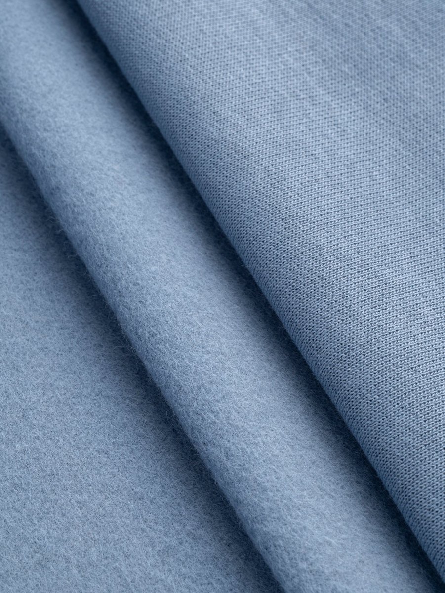 Custom Organic Cotton Fleece - Chambray - Swatch – Image 3