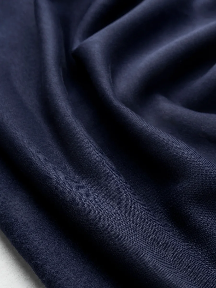 Custom Organic Cotton Fleece - Indigo - Swatch – Image 4