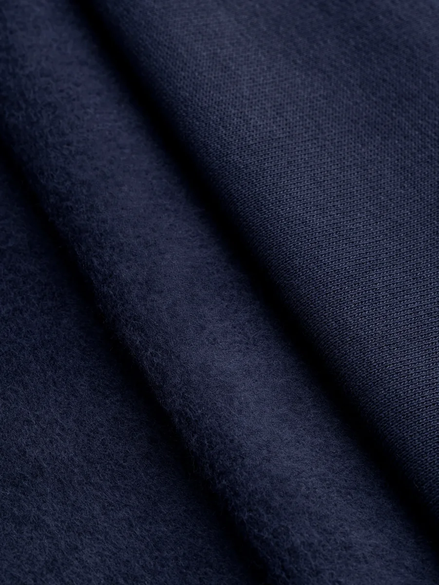 Custom Organic Cotton Fleece - Indigo - Swatch – Image 3