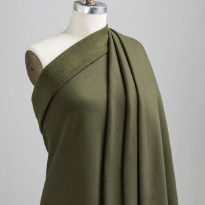 Custom Organic Cotton Fleece - Olive - Swatch