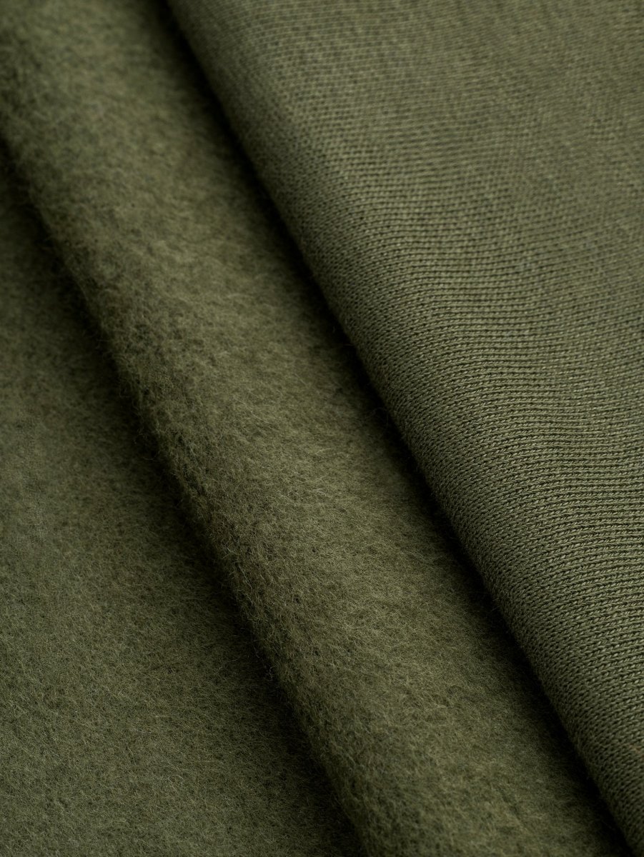 Custom Organic Cotton Fleece - Olive - Swatch – Image 3