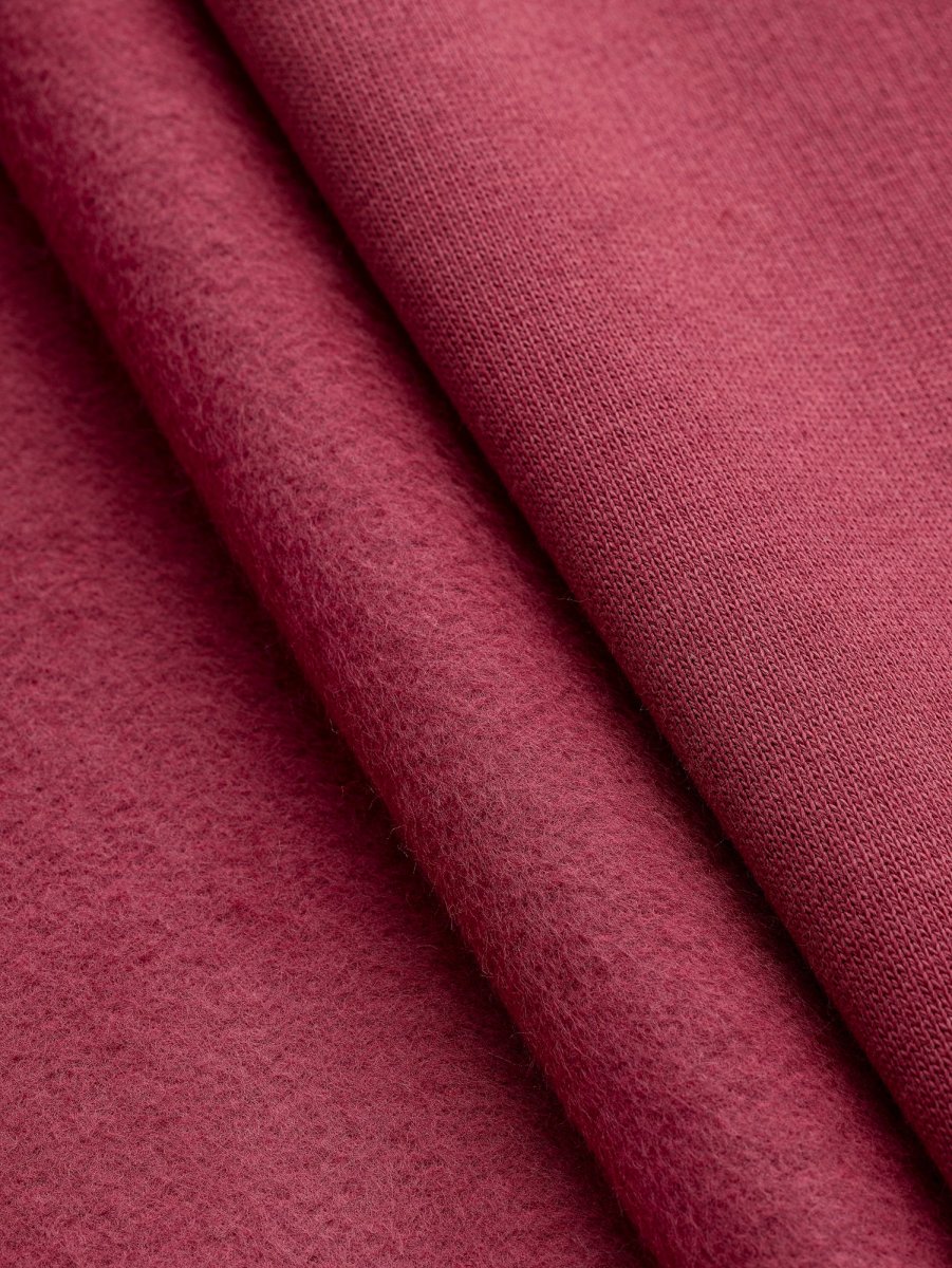 Custom Organic Cotton Fleece - Red Earth - Swatch – Image 3