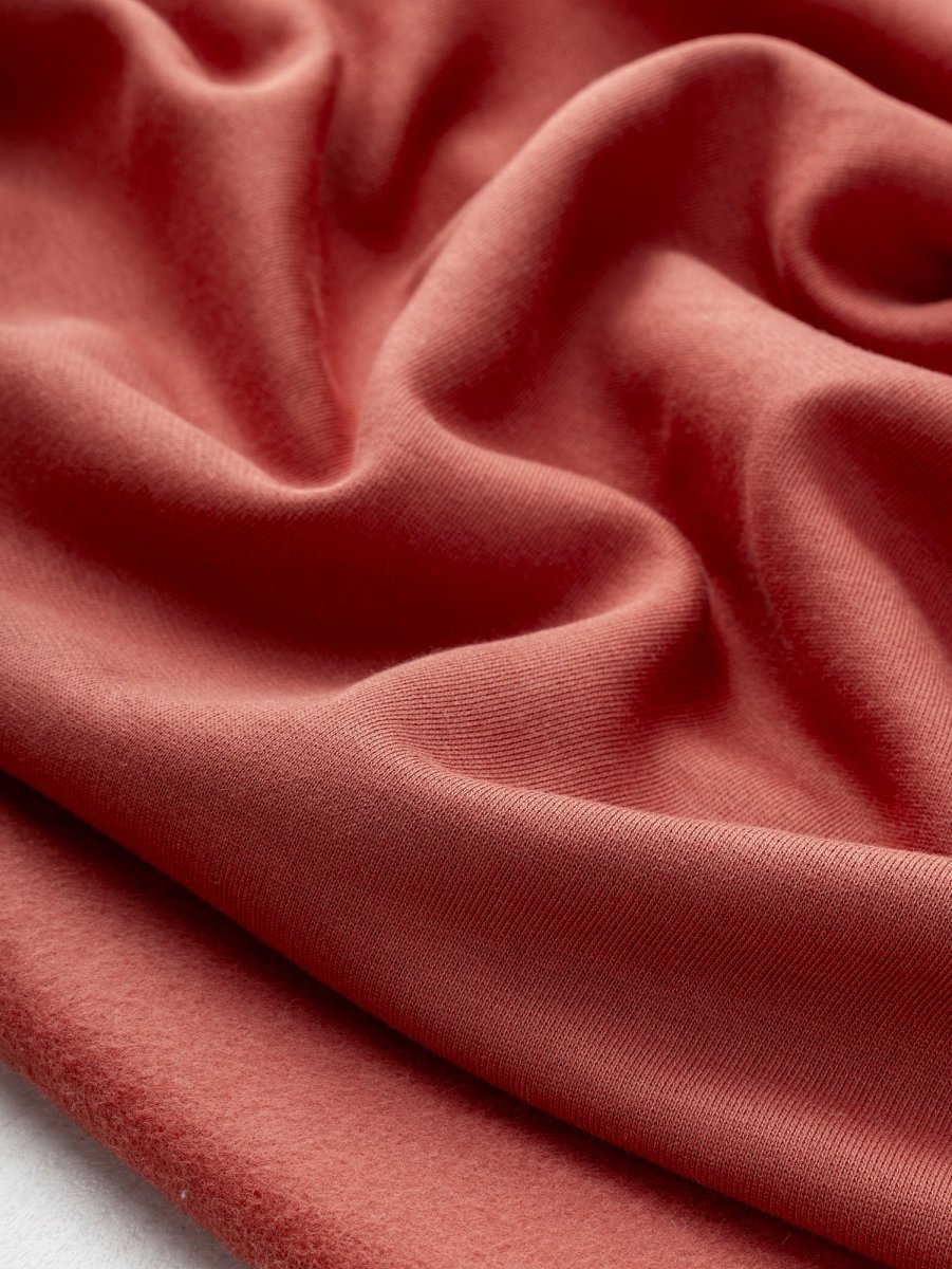 Custom Organic Cotton Fleece - Rust – Image 4