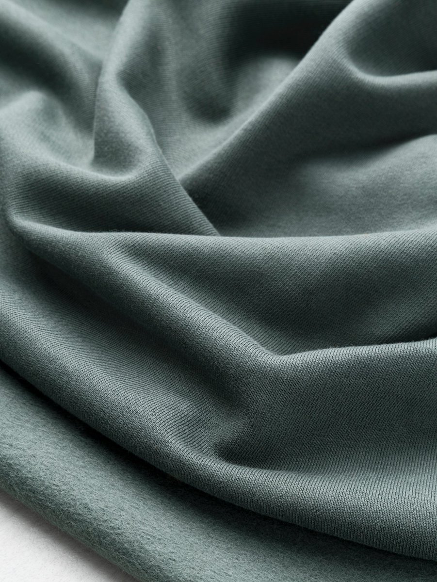 Custom Organic Cotton Fleece - Smokey Pine - Swatch – Image 4