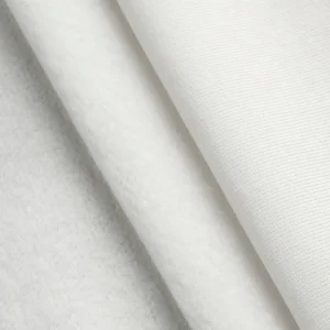 Custom Organic Cotton Fleece - White