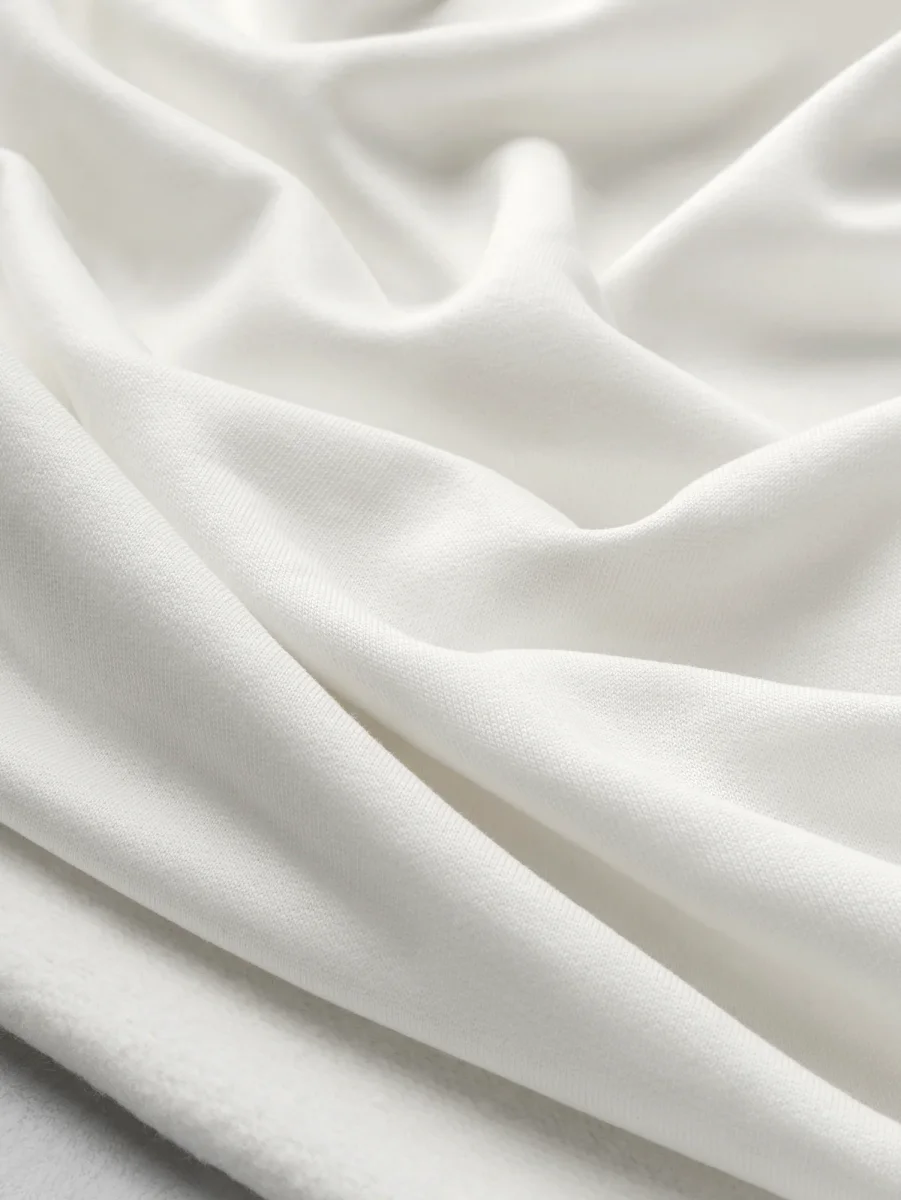 Custom Organic Cotton Fleece - White – Image 4