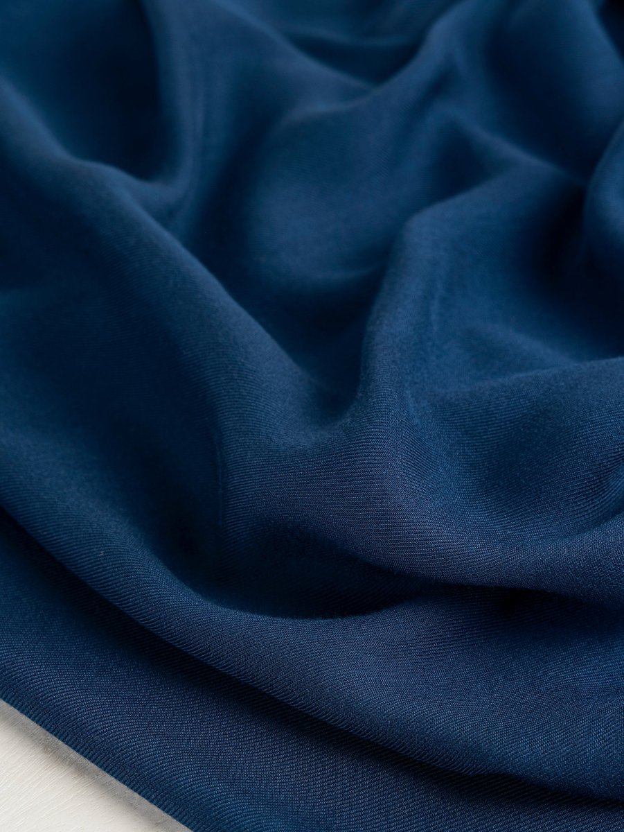 Drapey Lyocell Twill Deadstock - Blue - Swatch – Image 3