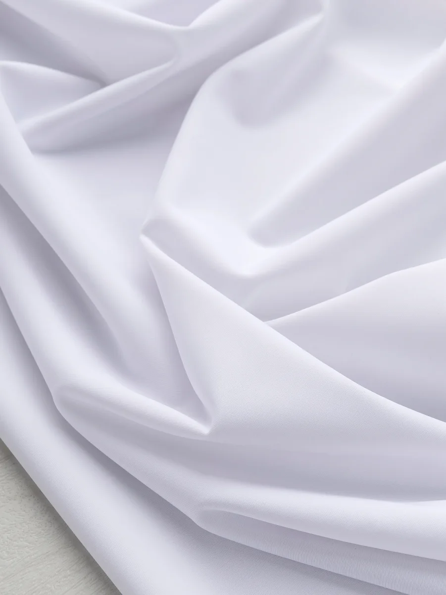 Italian Eco Nylon Stretch Knit Deadstock - White – Image 3