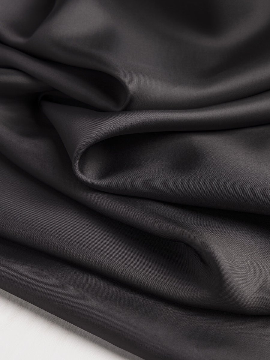 Bemberg Cupro Lining - Black - Swatch – Image 3