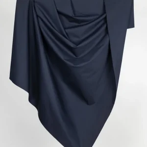 Lightweight Organic Cotton Stretch 6 oz Twill- Navy - Swatch