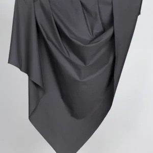 Midweight Organic Cotton Twill - Charcoal - Swatch