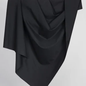 Midweight Organic Cotton Twill - Black - Swatch