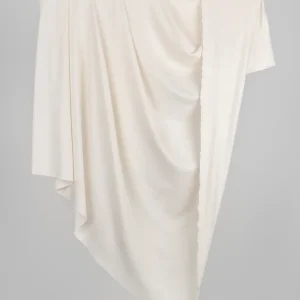 Luxe Organic Cotton Jersey Knit - Cream - Swatch