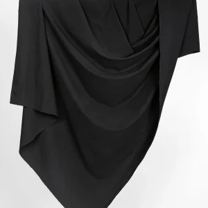 Tumbled Non Stretch Cotton - Black - Swatch