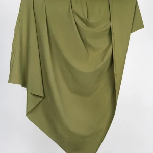 Tumbled Non Stretch Cotton - Moss - Swatch