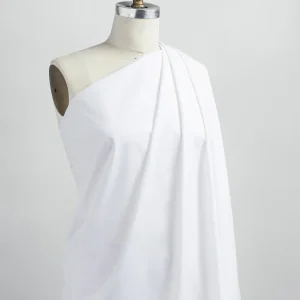 Signature Crisp Cotton Poplin - White - Swatch