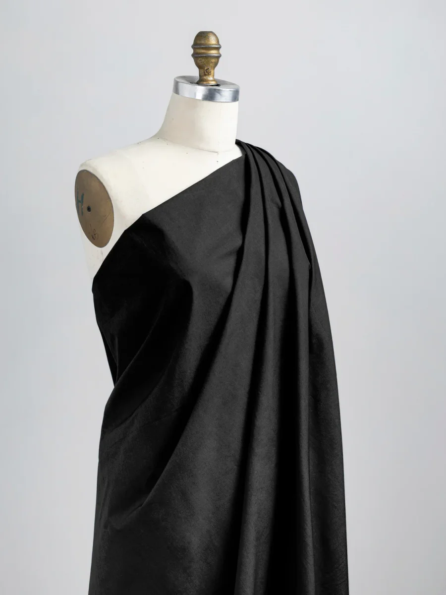 Signature Crisp Cotton Poplin - Black - Swatch