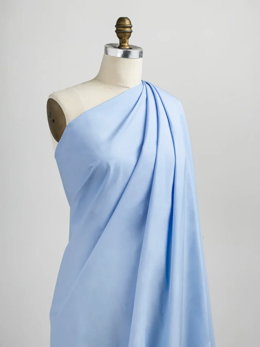 Signature Crisp Cotton Poplin - Sky Blue – Image 3