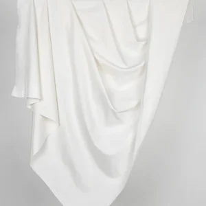 12.25 oz Organic Cotton Stretch Denim - White - Swatch