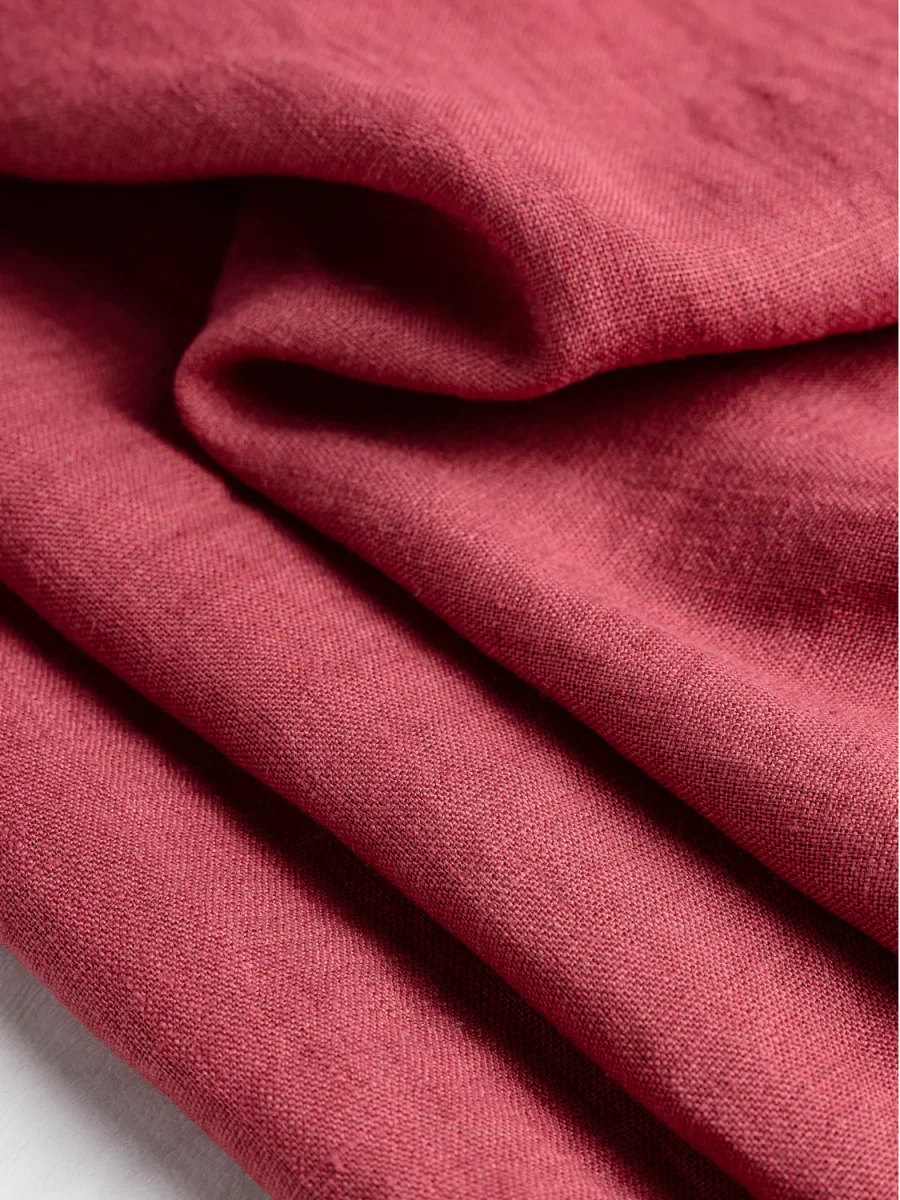 Midweight European Linen - Hibiscus