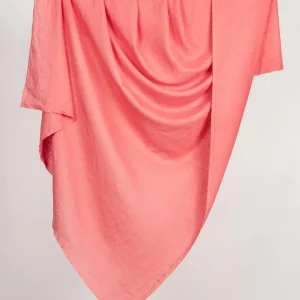 Midweight European Linen - Coral - Swatch