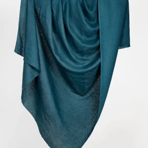 Midweight European Linen - Deep Teal - Swatch