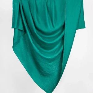 Midweight European Linen - Emerald Green - Swatch