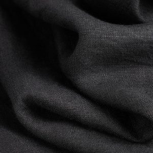 Midweight European Linen - Midnight Black