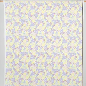 Matisse Inspired Daisy Recycled Swim Performance Knit - White + Lavender + Yellow - Swatch