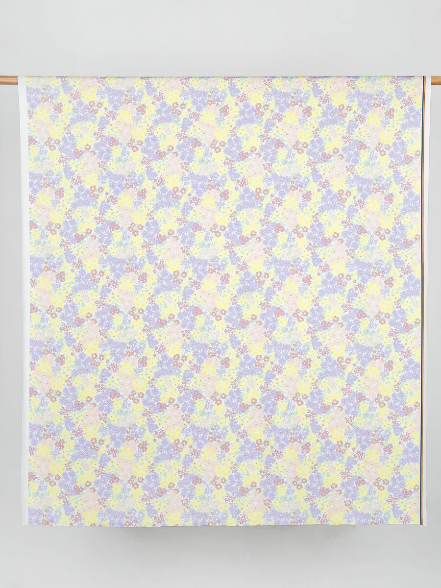 Matisse Inspired Daisy Recycled Swim Performance Knit - White + Lavender + Yellow - Swatch