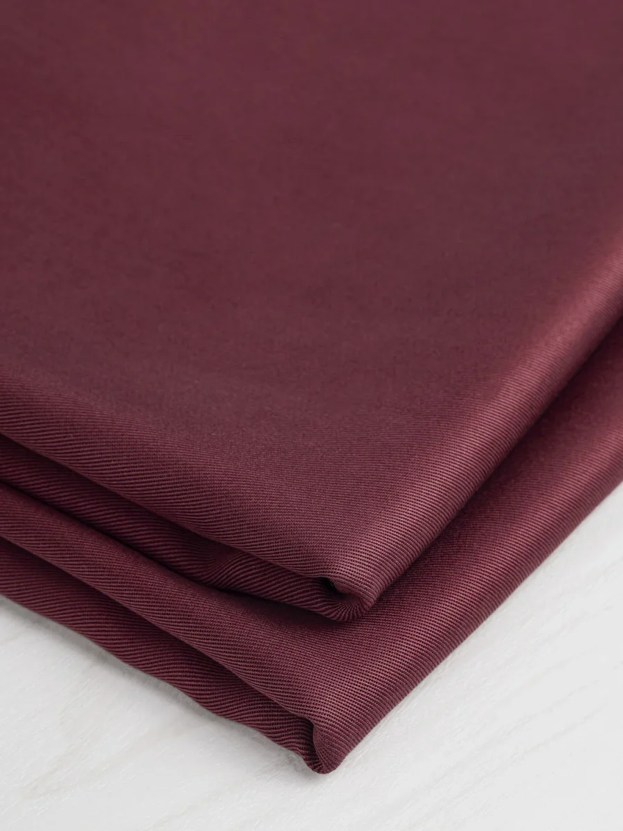 Lyocell Twill - Bordeaux – Image 3