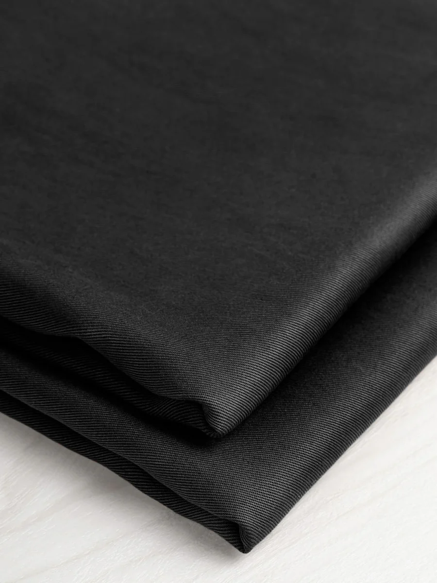 Lyocell Twill - Black – Image 3